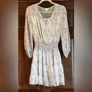 Shoshanna Bonne Ditsy Floral Silk Chiffon Mini Dress -Size 4